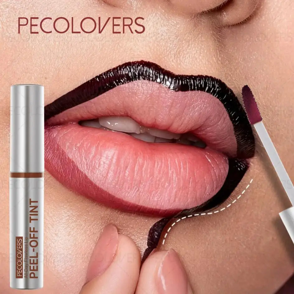 Peel-Off Lip Liner Tattoo, Waterproof Long-Lasting Matte Lip Stain, Hydrating Makeup, Lip Liner & Gloss Zpaxo