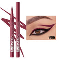 Matte Dark Red Eye Liner Makeup White Liquid Eyeliner Quick-drying