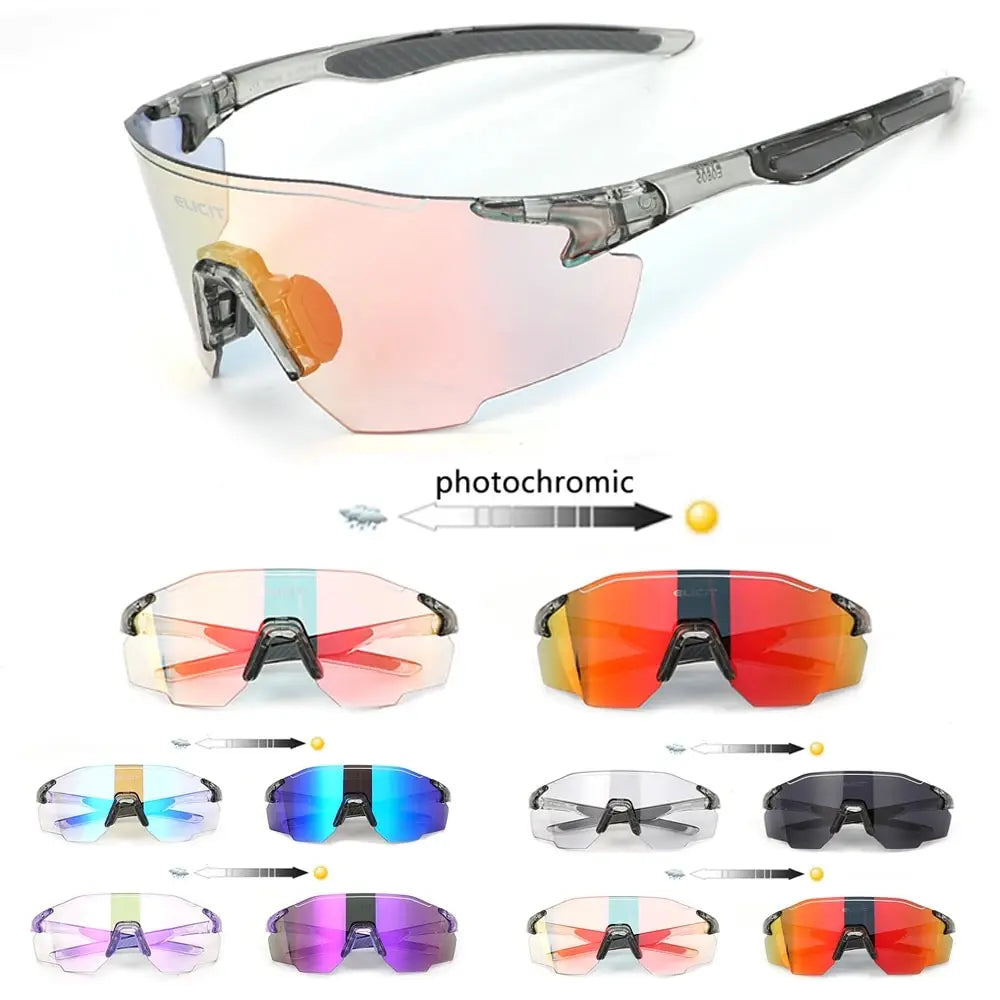 New Photochromic Polarized Cycling Glasses Men Women Bike Glasses UV400 Protection Eyewear Sunglasses MTB Road Bicycle Goggles Zpaxo