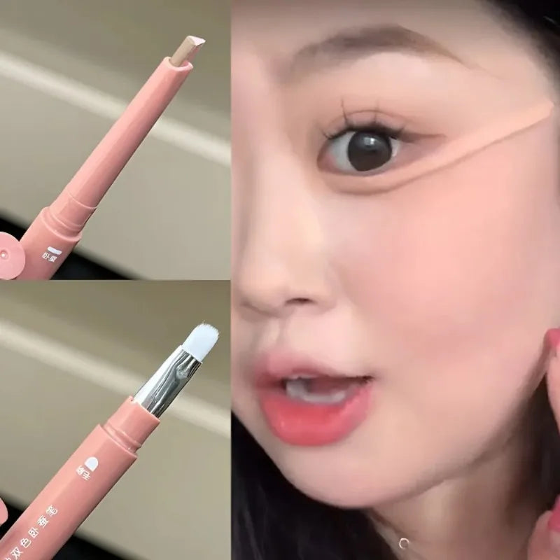 1 Bicolor Lying Silkworms Pen Highlighter Nude Lower Eyelid Contour