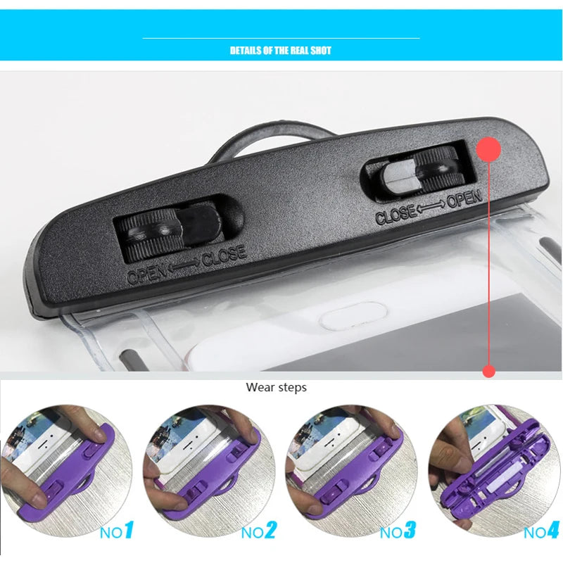 Floating Air Waterproof Swimming Bag Phone Case & Strap For iPhone 16 15 14 13 12 Samsung S23 Xiaomi 13 Huawei P30 Lite Cover Zpaxo