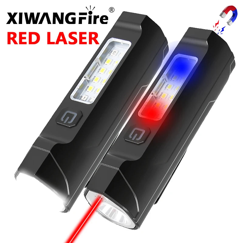 IR Strong Light Flashlight Portable Pen Clip Magnetic Torch Zpaxo