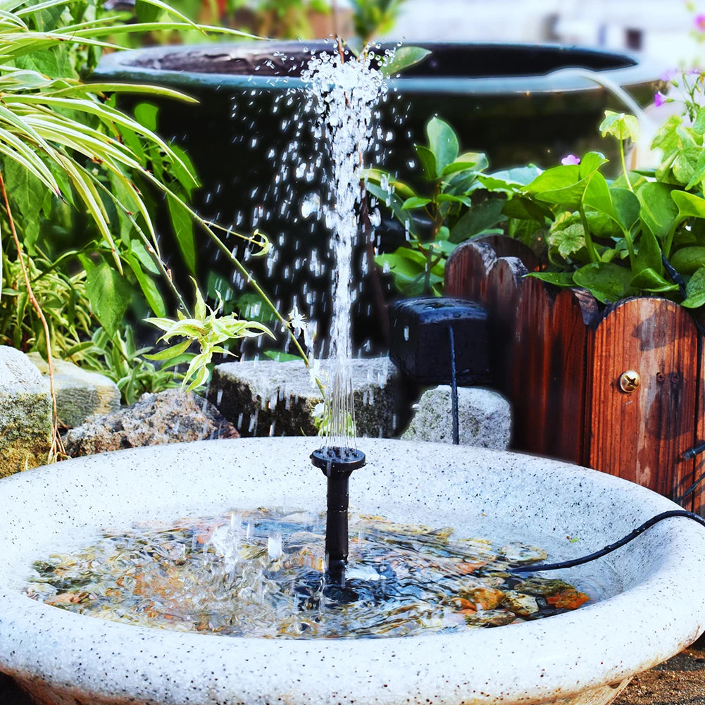 5W 5V Solar Fountain Garden Decoration Outdoor Stake H Power Panel