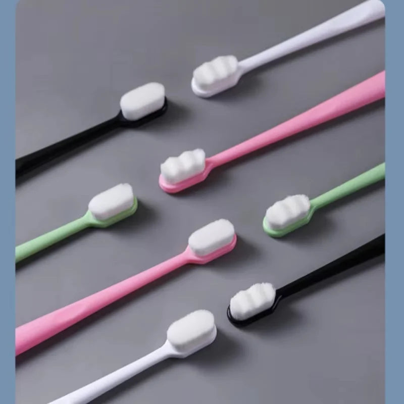 Ultra-Fine Nano Bristle Toothbrush – Deep Cleaning | 5 or 10 Pack