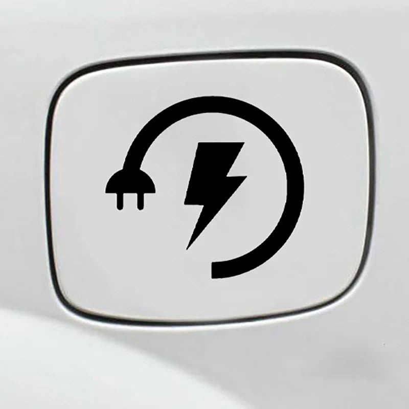 Electric Plug Shape Fashion Car Sticker Bumper Windshield Auto Decal Motorcycle Laptop Waterproof Truck Automobile Vehicles Zpaxo