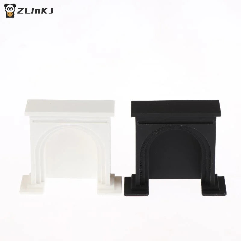 ▶1/12 Dollhouse Mini Fireplace Model Dollhouse Christmas Scene Furniture Decoration Accessories Children Pretend Play Toys Zpaxo