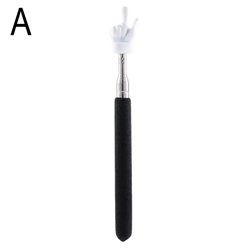 Stainless Steel Teach Stick Teacher Extendable Pointer Finger Reading Zpaxo black-5pcs
