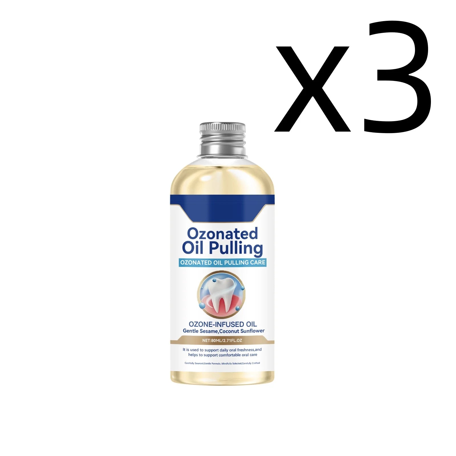 Jaysuing Mint Mouthwash – Fresh Breath & Deep Oral Clean 80ml Oral Care Mouthwash Zpaxo 80ml X 3PCS One Unit adults