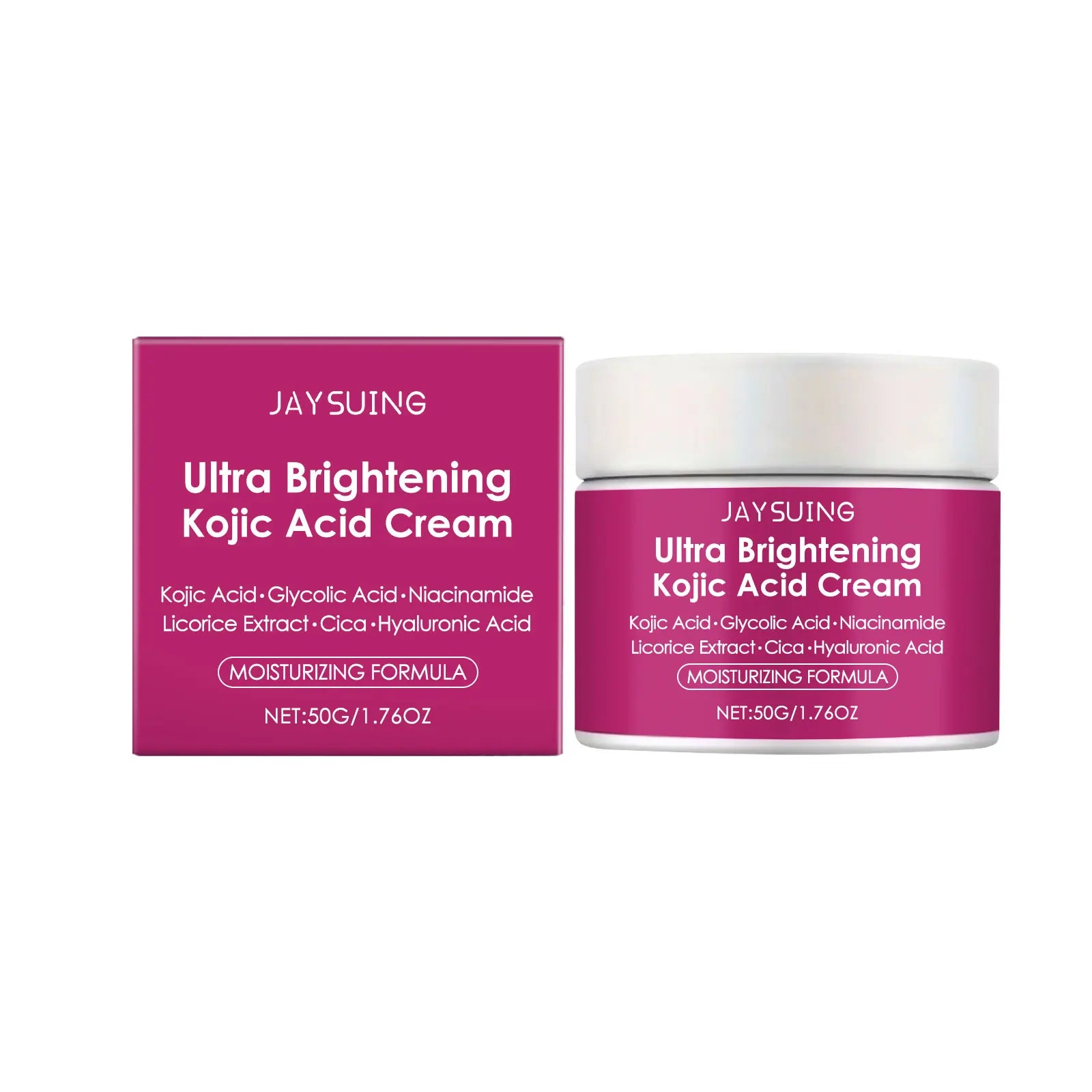 Kojic Acid & Niacinamide Facial Cream – Brighten & Hydrate Skin Facial Moisturizer Cream Zpaxo 50g