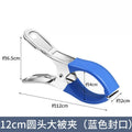 6PCS Durable Stainless Steel Pool Cover Clips with Blue Plastic Handles - Heavy Duty Windproof Spring Clips for Secure Above Zpaxo Blue 6PCS