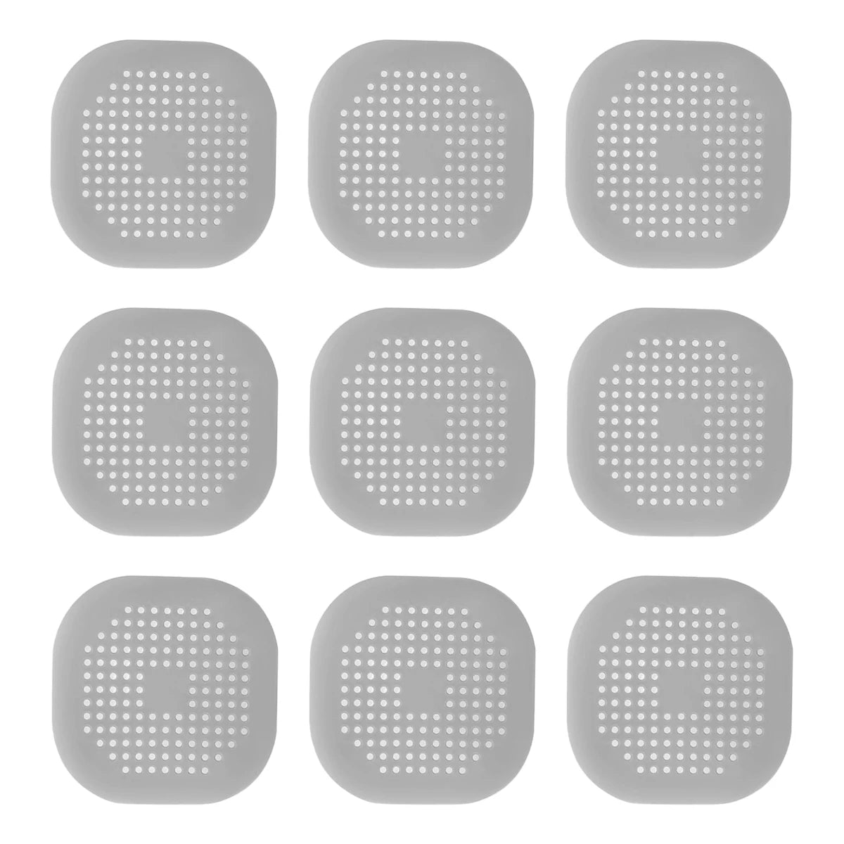 Silicone Drain Strainer Set 6/9pcs – No-Clog Filter & Suction Base