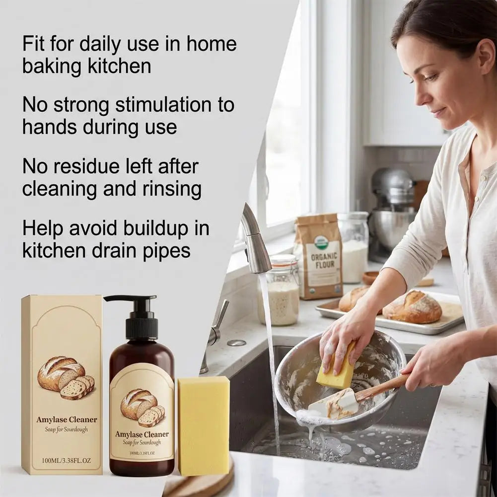 Convenient Baking Tool Cleaning Agent Shorten Soaking and Wiping Time Bring Labor-saving Pleasant Kitchen Washing Experience Zpaxo