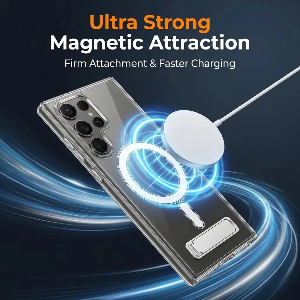 UYUXIO Magnetic Clear Case Samsung Galaxy S26 S25 Ultra S24 S23 FE