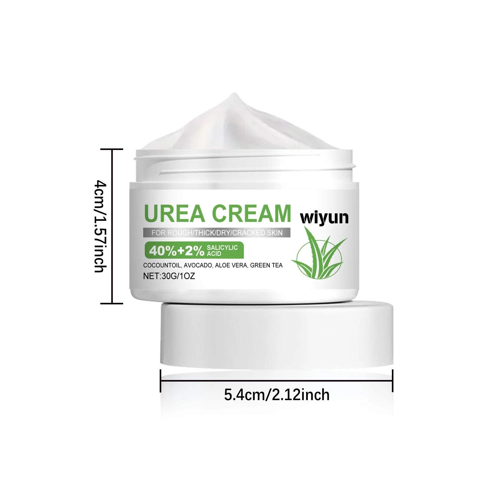 WIYUN 40% Urea Foot Cream – Cracked Heels & Callus Repair Urea Foot Cream Zpaxo 30g Boxed