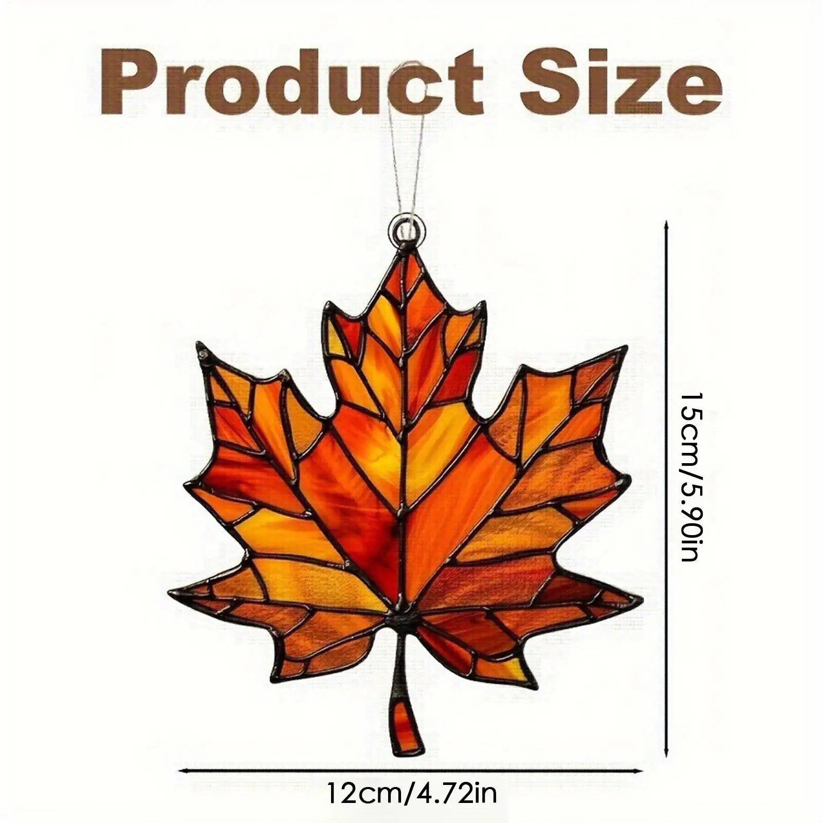 Fall Leaves Thanksgiving Decor Autumn Decor Wall Decor Fall Leaves Maple Leaves Stained Fall Decorations Acrylic Wall Art Zpaxo