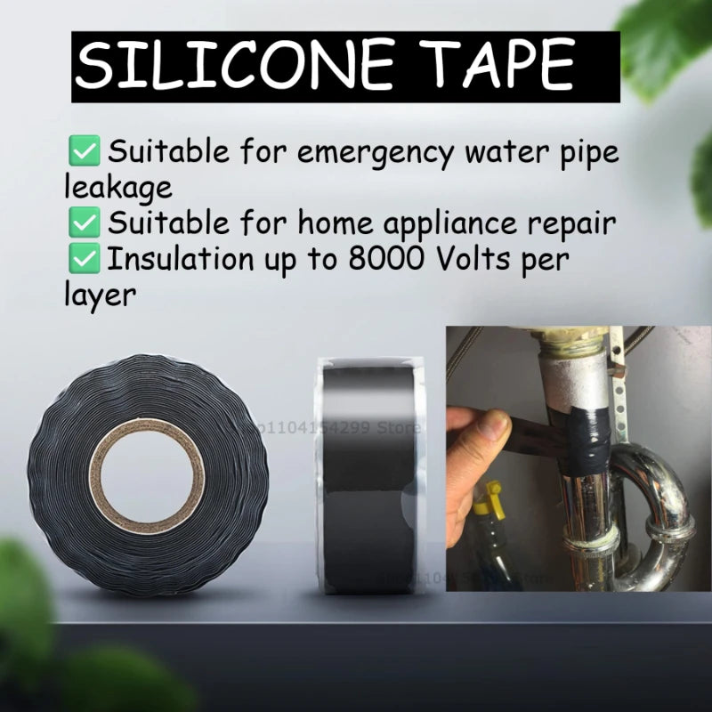 Self Strong Adhesive Tape Waterproof Silicone Resistant Sealing Tape Repair Tapes Ues for Hose/pipe Leaks and Emergency Repairs Zpaxo