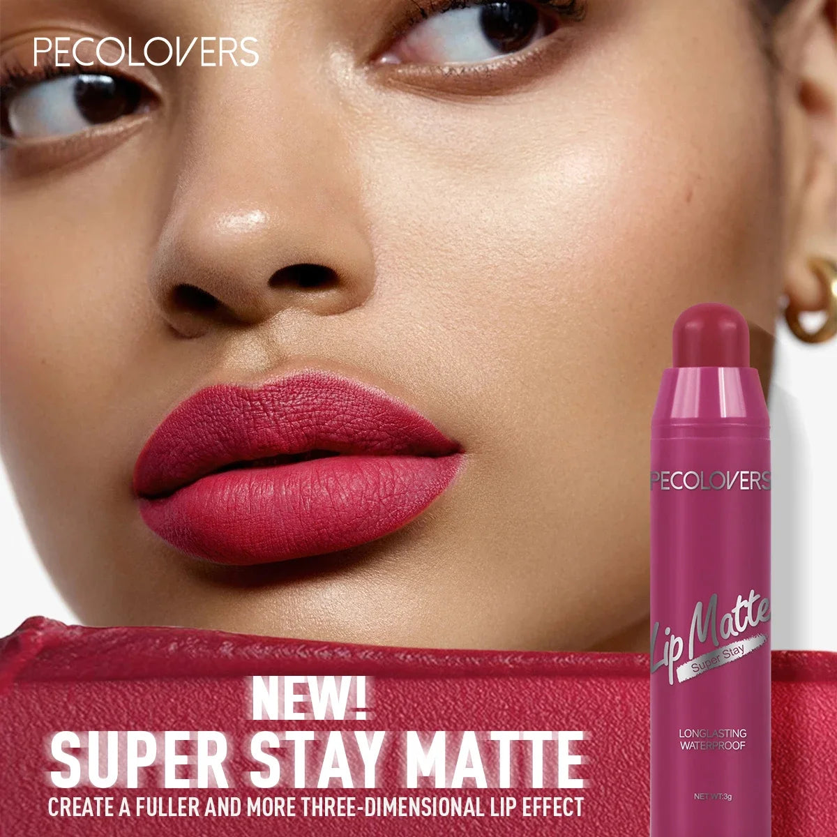 Velvet Matte Lipstick Moisturizing Waterproof Lasting Nude Apricot Lip Tint Non-stick Cup Lip Gloss Lipstick Cosmetics Make Up Zpaxo