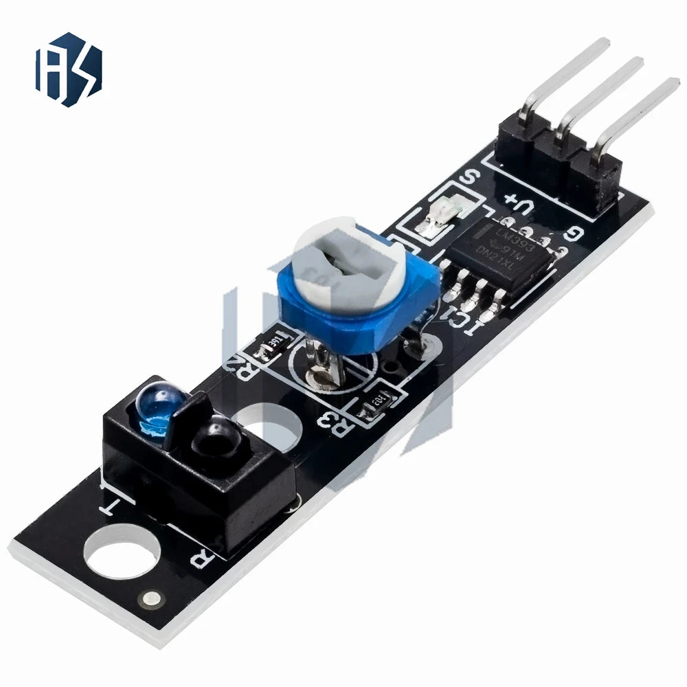 ‌TCRT5000 IR Reflective Sensor Module (3.3V-5V) 1-Channel Obstacle Avoidance & Line Tracking with Adjustable Sensor for arduino Zpaxo