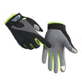 Long finger gloves thin for men and women outdoor sports long finger fishing hiking fitness cycling gloves Zpaxo Green gloves M