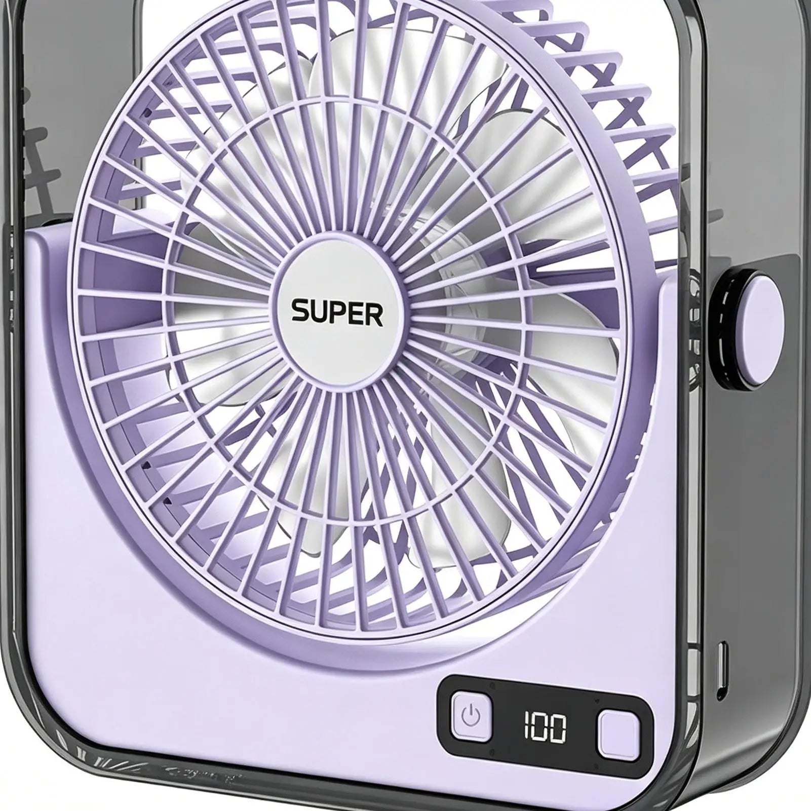 Small Desk Fan Speed Adjustable Long-lasting Silent Tabletop Office