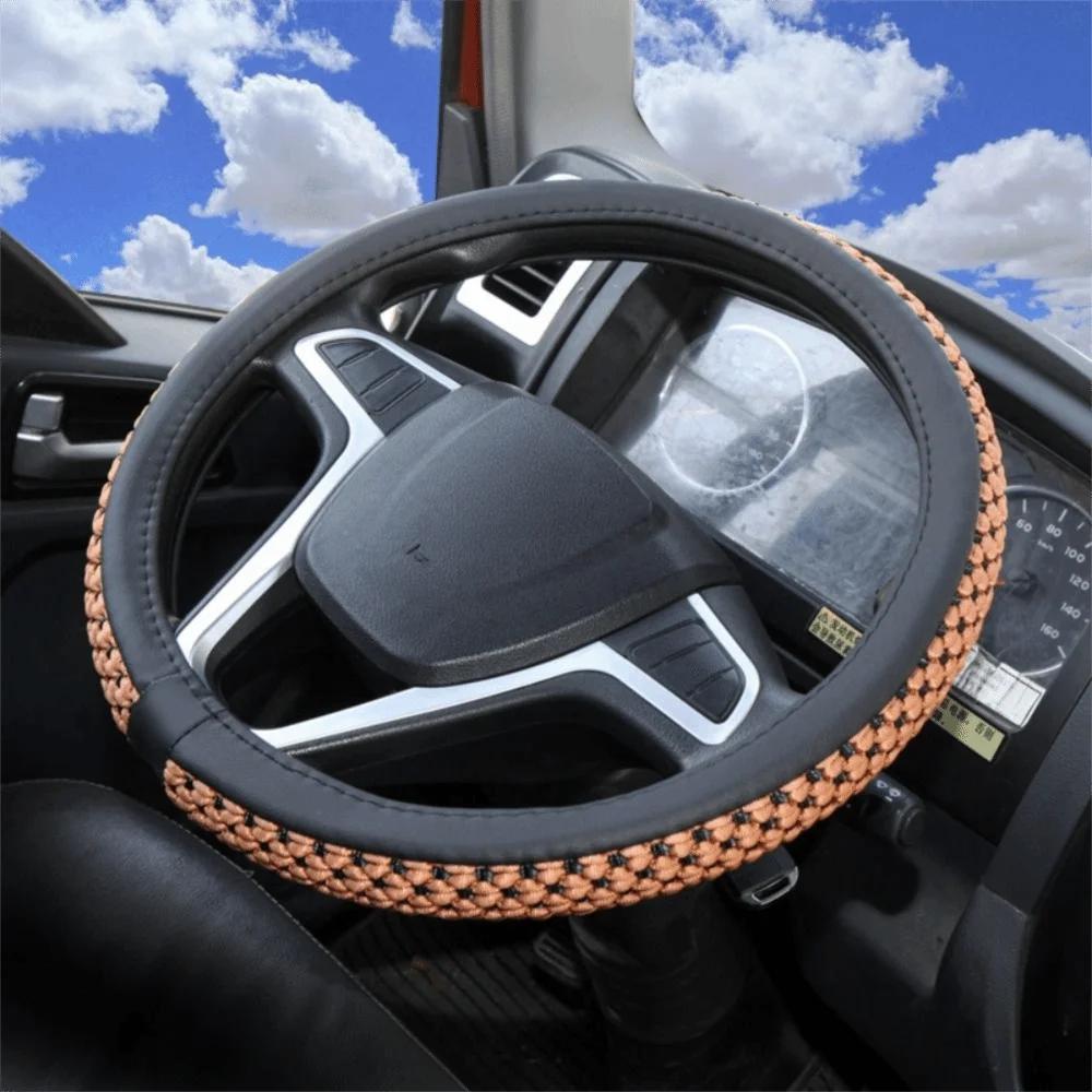 Non-slip Car Steering Wheel Cover Elastic Design Breathable Material Zpaxo