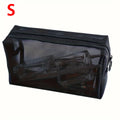 Black Mesh Cosmetic Bag – Travel Makeup & Toiletry Organizer Cosmetic Travel Bag Zpaxo S