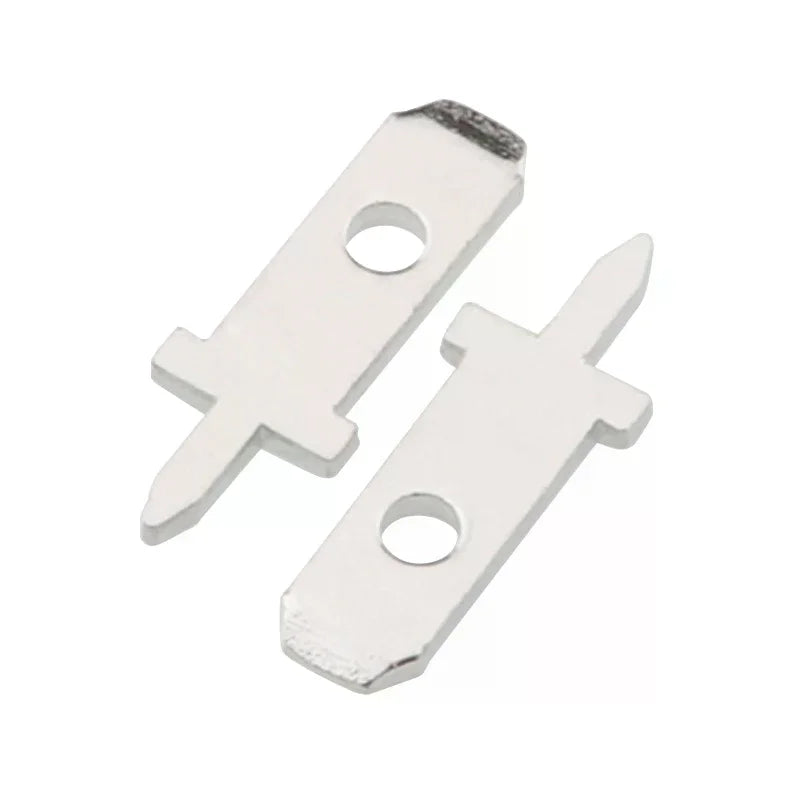50pcs 2.8 Inserts Plug Spring Terminal PCB Solder Lug Thickness 0.8mm One Legs ,PCB Welding Sheet Zpaxo