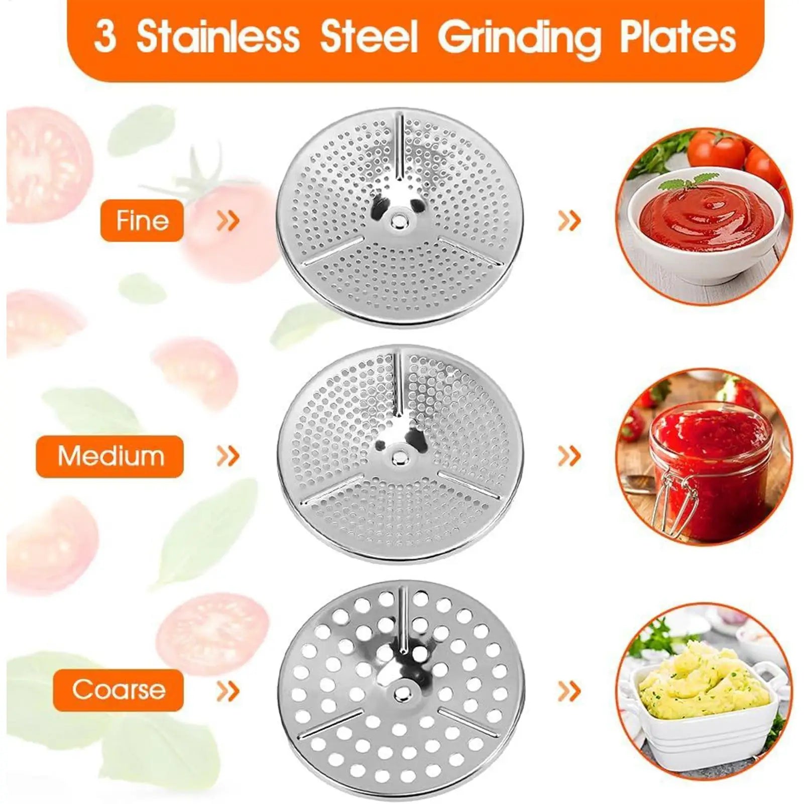 Handheld Potato Mashers Stainless Steel Vegetable Fruits Shredder 3