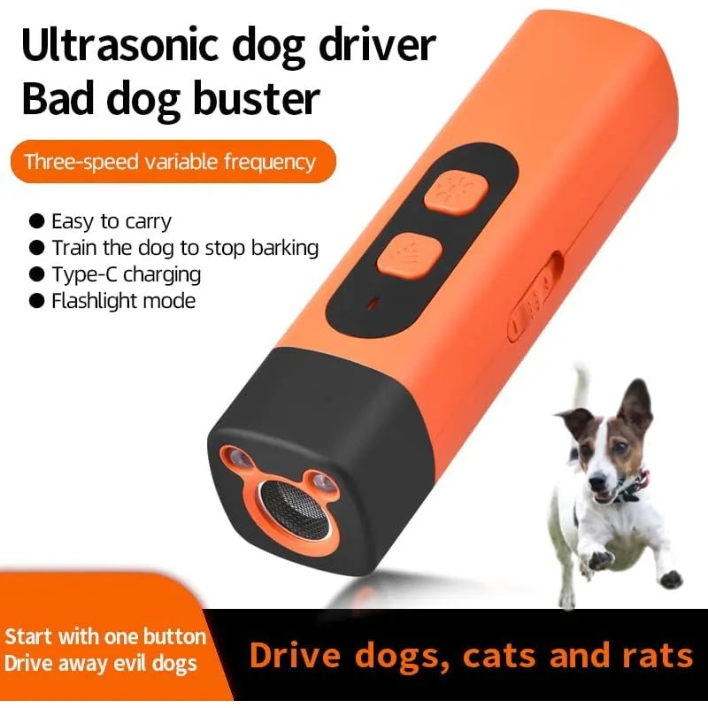 Ultrasonic Dog Deterrent & Bark Trainer | Rechargeable