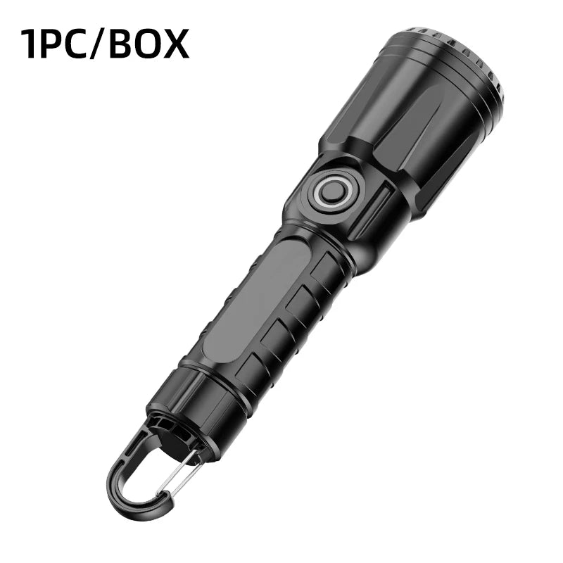 Multifunctional Outdoor Lighting Flashlight Hook Battery Display