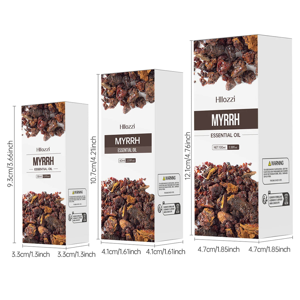 100ml/60ml/30ml Myrrh Essential Oil Skin care essential oils Suitable for all skin types Long-lasting fragrance Aromatherapy Zpaxo