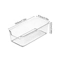 Medium Long Box Household Transparent Storage Box 1pc Desktop Plastic Organiser Zpaxo Style3