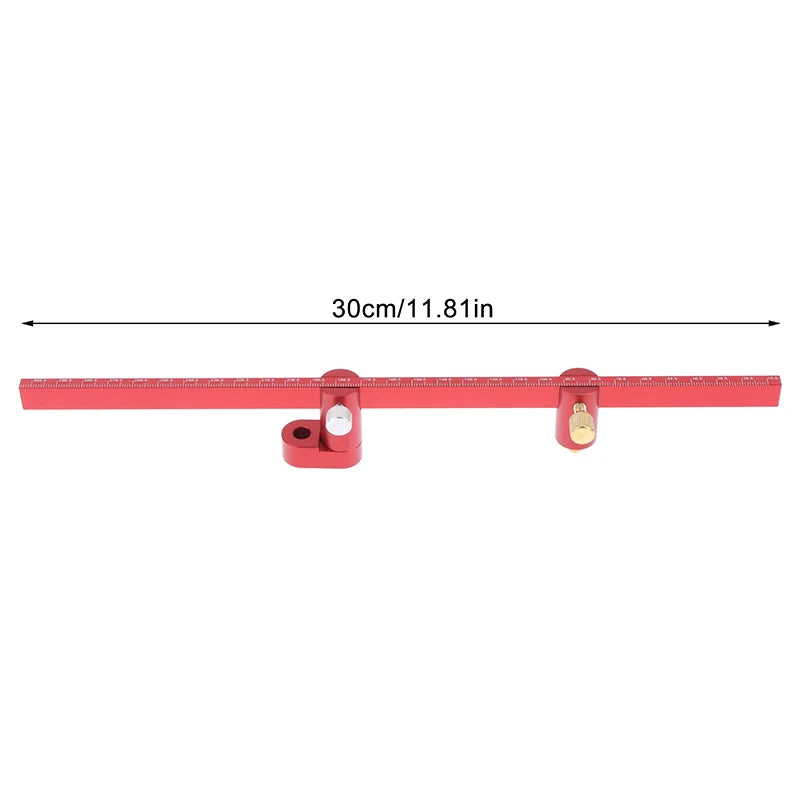 Adjustable Drawing Circle Ruler Aluminum Scribing Compass Woodworking Zpaxo 1set