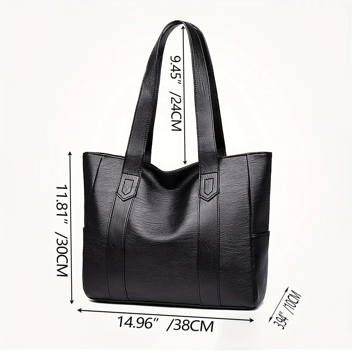 2025 Capacity Vintage Large Tote Bag Retro Vegan Shoulder Casual