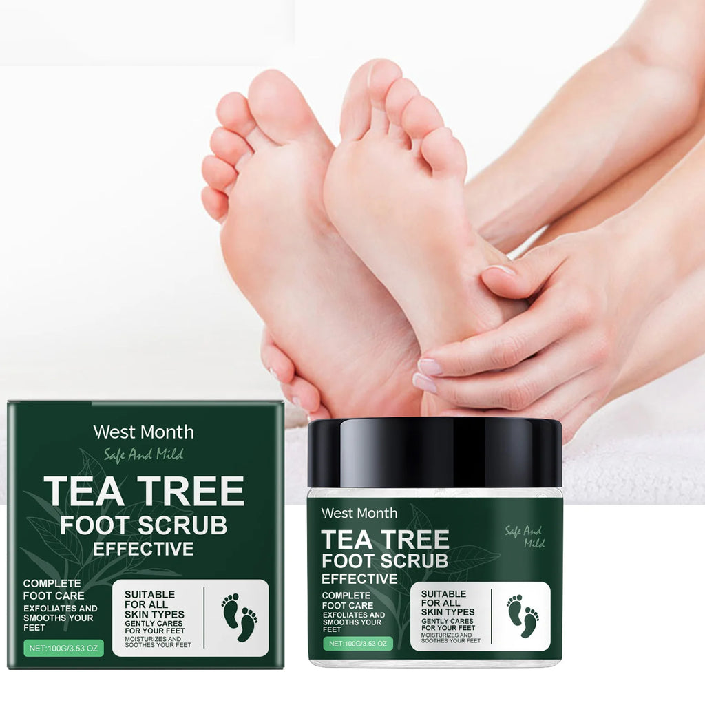 Hoygi Tea Tree Foot Scrub – Exfoliate & Soften Dry Feet Foot Scrub Zpaxo