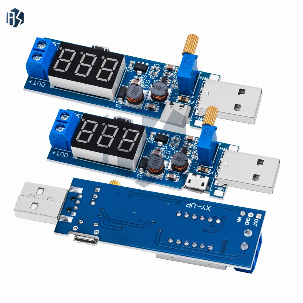 USB 5V Boost Buck Adjustable Module 1 2V 24V Step-up Step-down Power Zpaxo