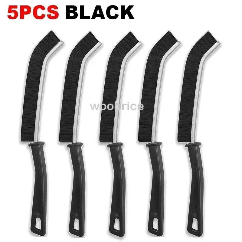 1-10pcs Hard Bristle Crevice Cleaning Brushs-Thin Gap Cleanings Brush Small Cleaning Grout Brush Kitchen Brush Cleaning Tools Zpaxo 5pcs black as show