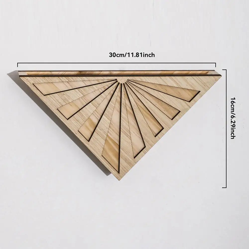 Wall Mounted Plant Pot Wooden Space-Saving Basket Triangle Pot for Outdoor Plants for Small Apartment Garden Balcony Patio Porch Zpaxo China Mainland B