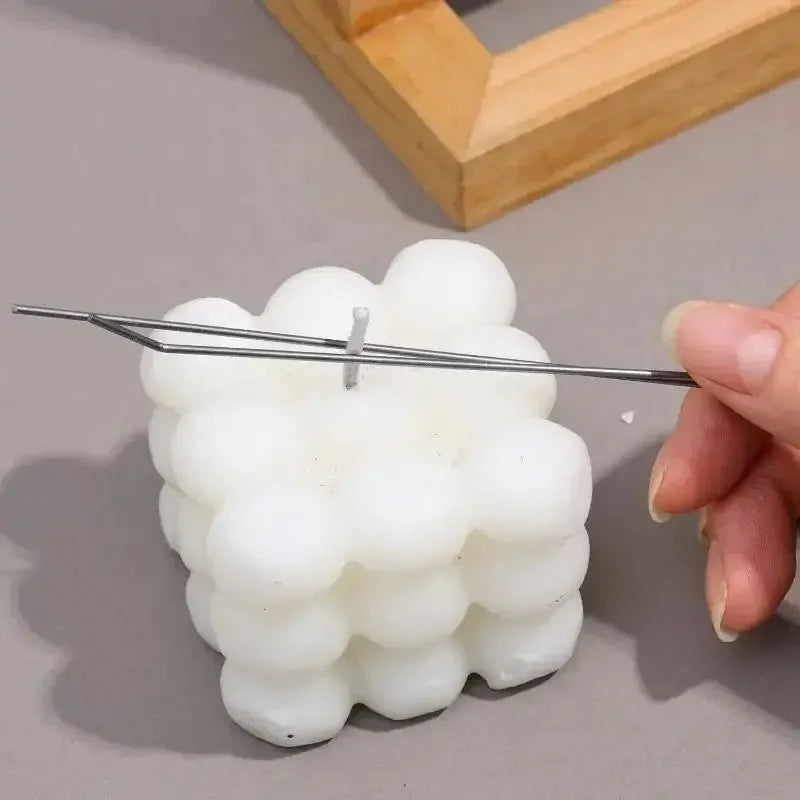10/20Pcs Candle Wick Holders Candle Wick Fixer Cotton Wick Fixed Iron Clip Stabiliser DIY Candles Making Device Tool Accessories Zpaxo