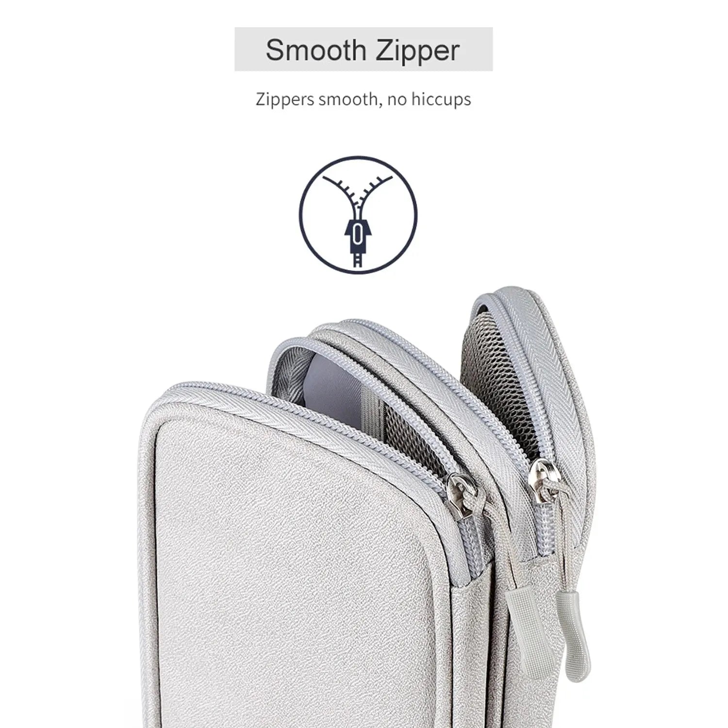 Waterproof Data Cable Storage Bag Travel Bags Zipper Bag Portable Storage Pouch USB Data Cable Organizer Electronics Accessories Zpaxo