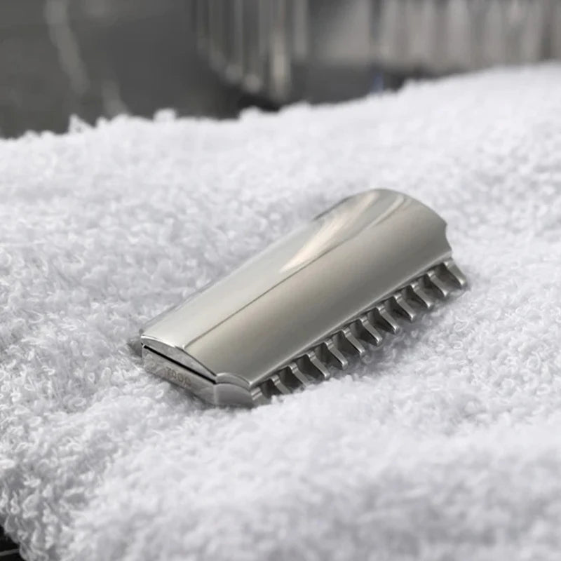 2026 Trending！YAQI Vostok 70OC 316 Stainless Steel Polished Dual Comb Safety Razor Head with 0.7mm Blade Gap Zpaxo