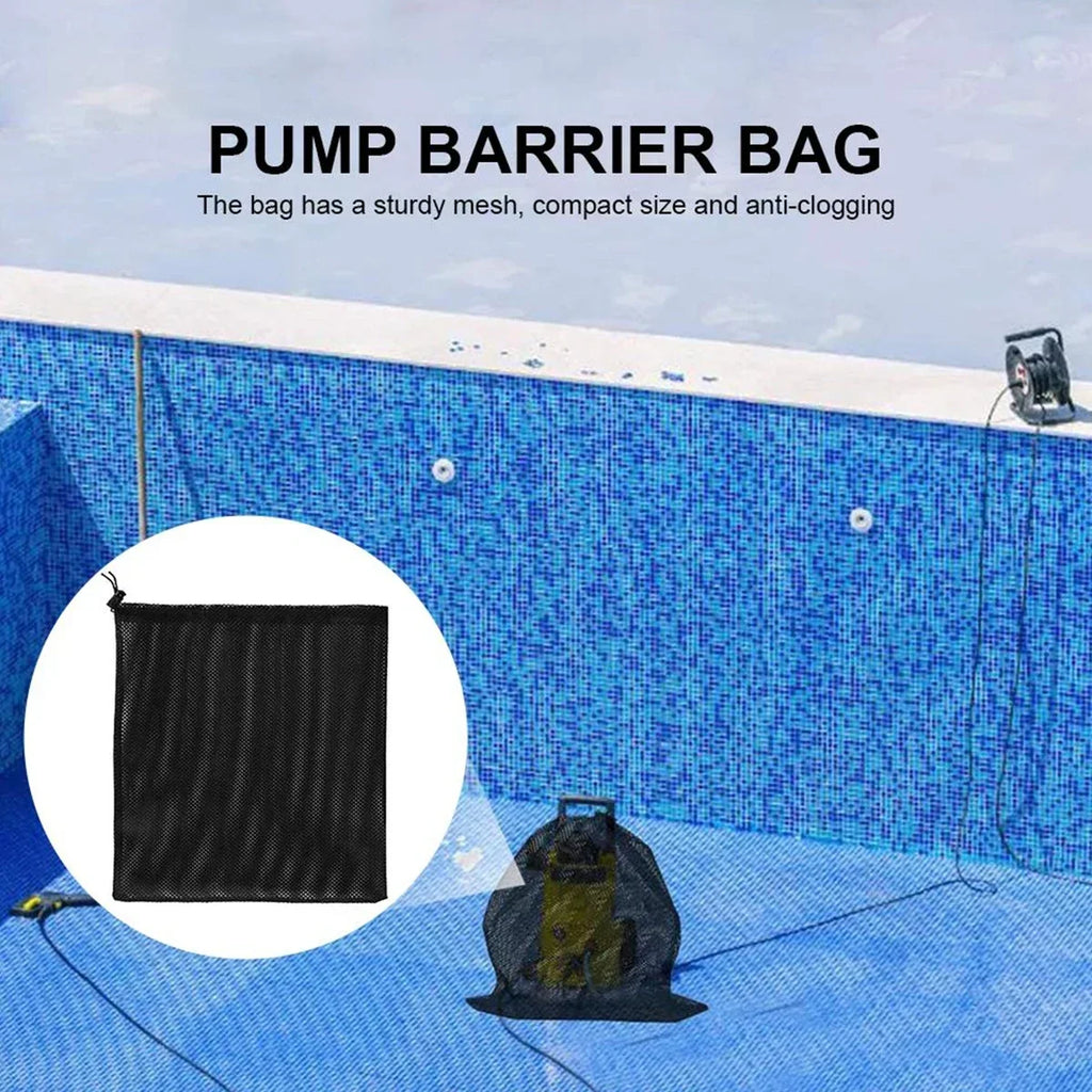 2PC Anti-clog Pump Barrier Bag Pump Filter Mesh Bag Mesh with Drawstring Reusable Pond Pump Protector for Pond Biological Filter Zpaxo