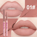 Matte Lip Liner Pen Long-Lasting Waterproof Sweatproof Easy Coloring Lipstick Pencil Lip Contour Outline Makeup Lipliner Crayon Zpaxo 01