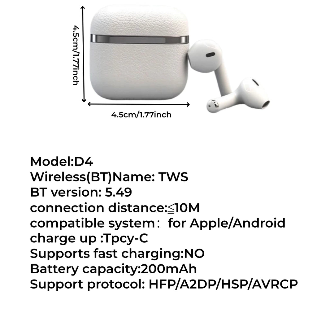 True Wireless Bluetooth 5 49 Earphones 72 Hour Battery Life Semi Ear