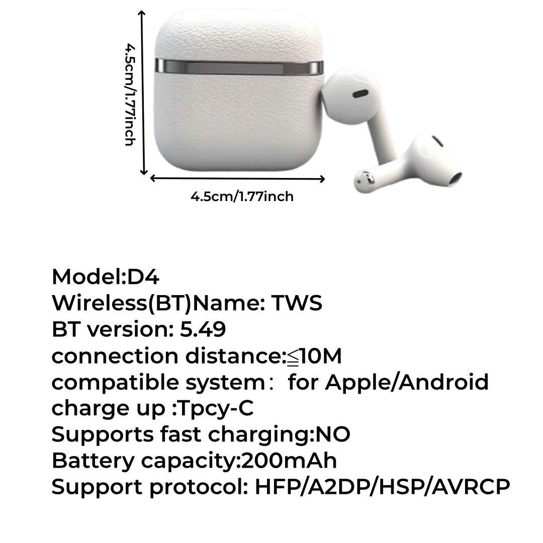 True Wireless Bluetooth 5 49 Earphones 72 Hour Battery Life Semi Ear