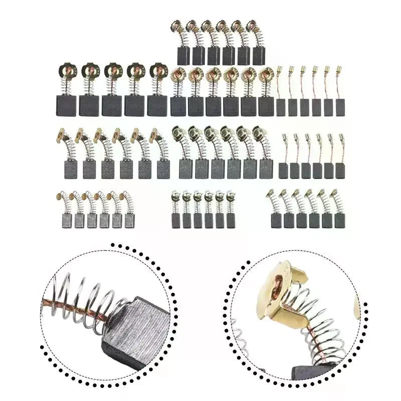 Lot Electric Motor Carbon Brushes Power Tool Repairing Parts Brush Zpaxo