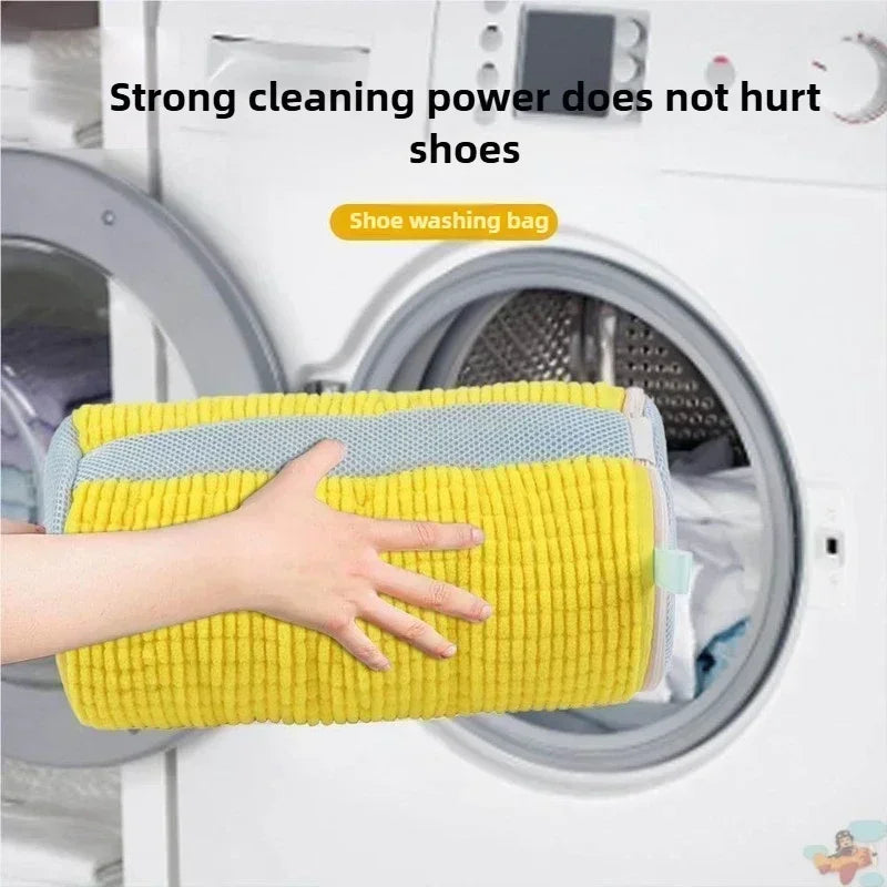 Reusable Plastic Shoe Laundry Bag - Sneaker Cleaning Kit, Ideal for Home Storage and Travel，round for Sneakers and Shoes Zpaxo