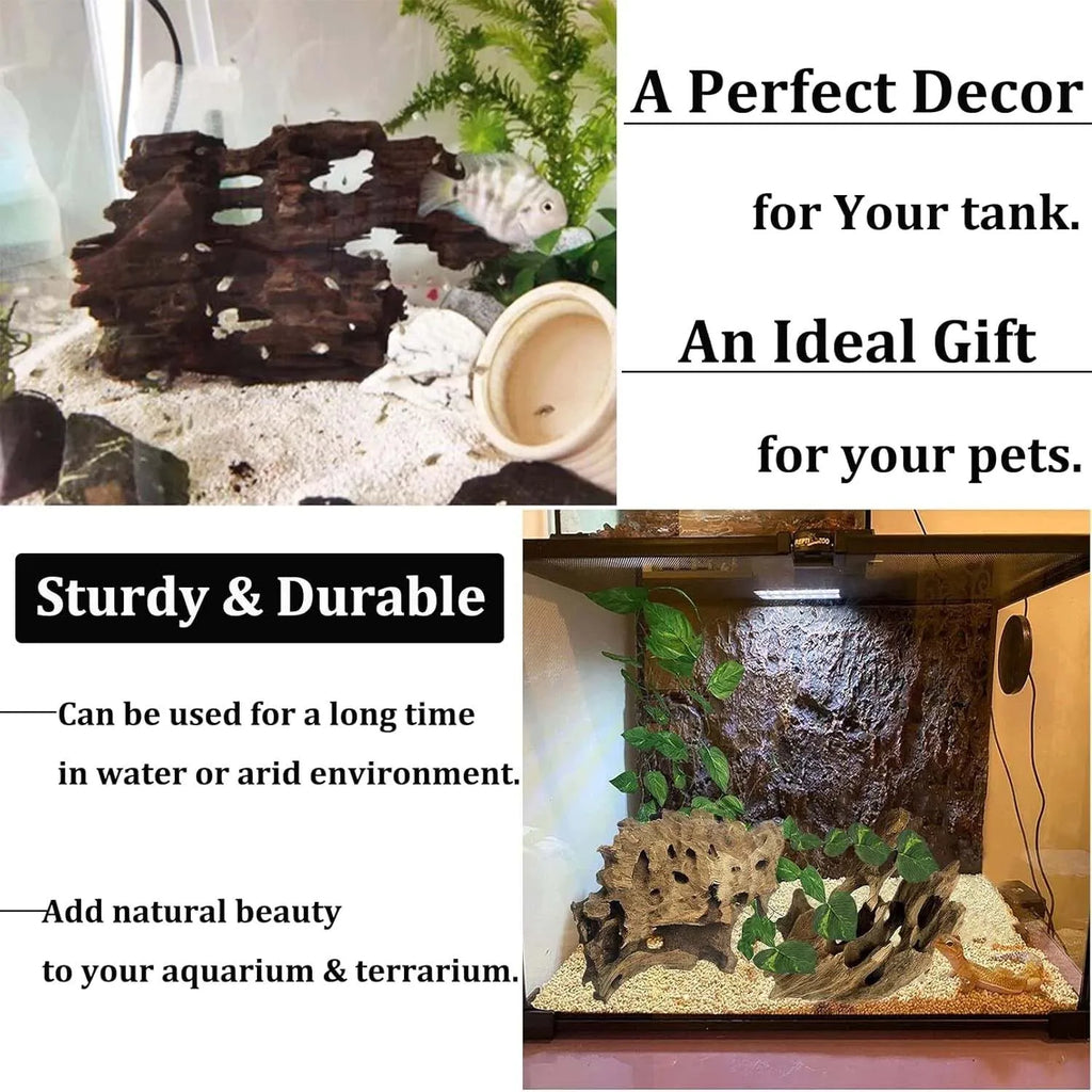 Natural Driftwood Aquarium Decoration – Porous Fish Tank Wood Aquarium Driftwood Zpaxo