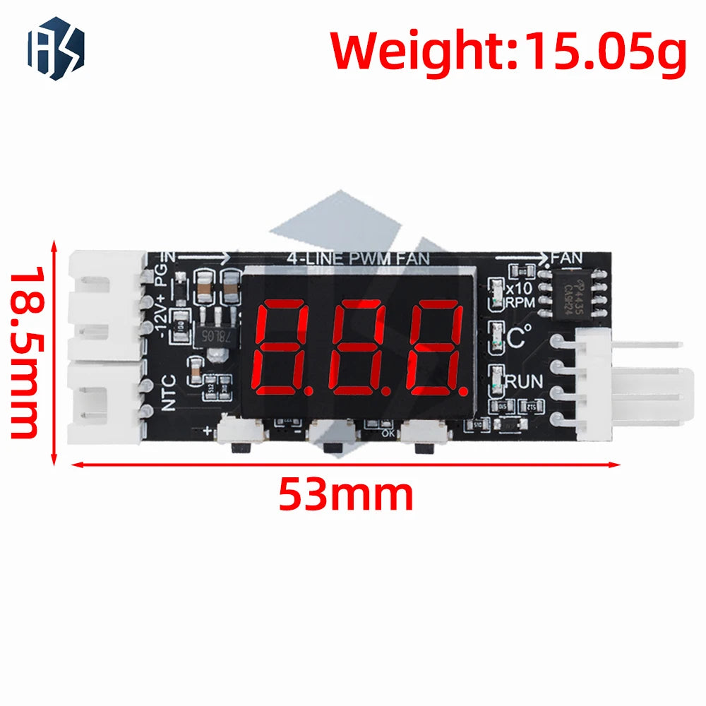 3A DC12V 4-Wire Min Temperature Controller Speed Governor Fan Motor Zpaxo