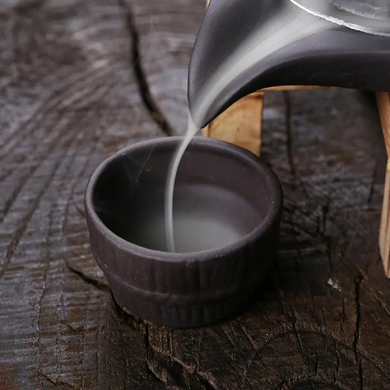 Handmade Ceramic Incense Burner Smoke Waterfall Backflow Living Room